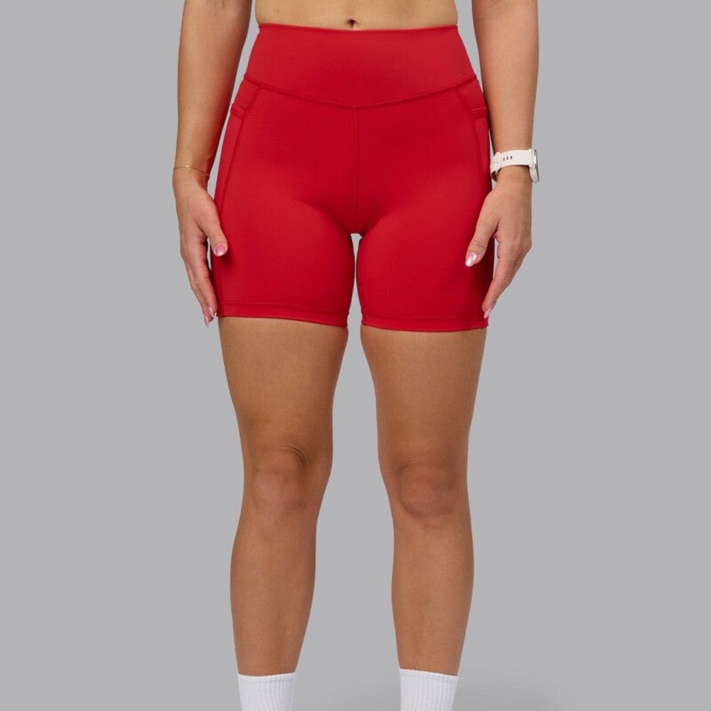 LSKD Red Women's Athletic Shorts